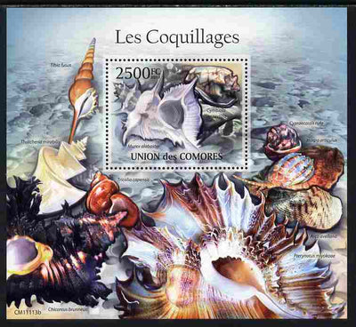 Comoro Islands 2011 Shells perf s/sheet unmounted mint