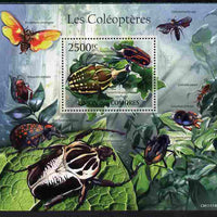Comoro Islands 2011 Beetles perf s/sheet unmounted mint