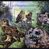Comoro Islands 2011 Owls #1 perf s/sheet unmounted mint