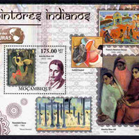 Mozambique 2011 Indian Paintings perf s/sheet unmounted mint