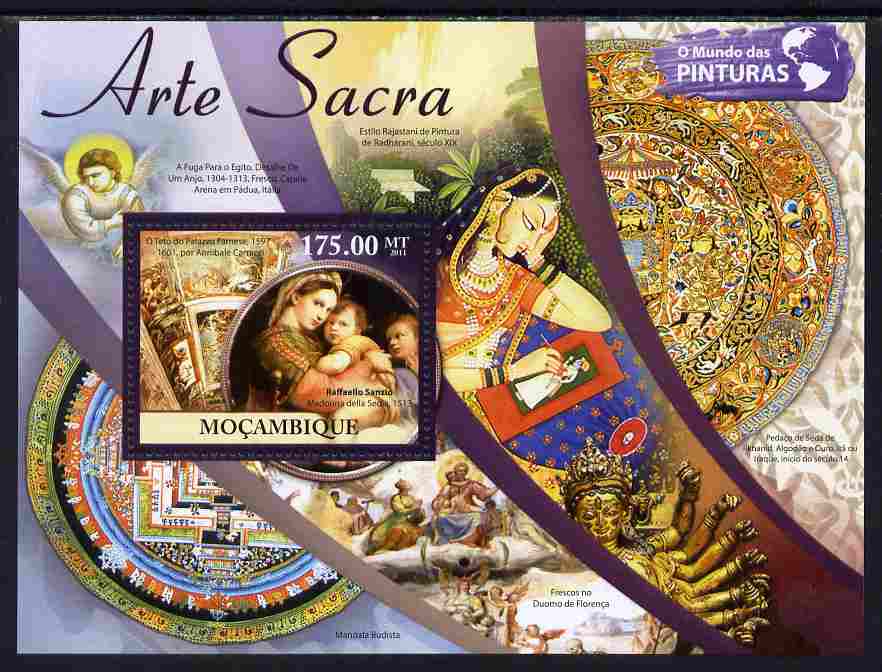 Mozambique 2011 Religious Art perf s/sheet unmounted mint