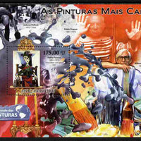 Mozambique 2011 Most Expensive Paintings perf s/sheet unmounted mint