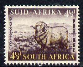 South Africa 1953 Marino Ram 4 1/2d unmounted mint, SG 146*