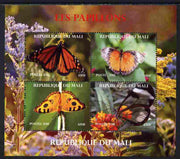 Mali 2011 Butterflies #1 perf sheetlet containing 4 values unmounted mint. Note this item is privately produced and is offered purely on its thematic appeal