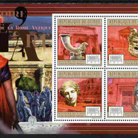 Guinea - Conakry 2011 History of Art - Ancient Roman perf sheetlet containing 4 values unmounted mint