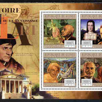 Guinea - Conakry 2011 History of Art - Renaissance Art perf sheetlet containing 4 values unmounted mint