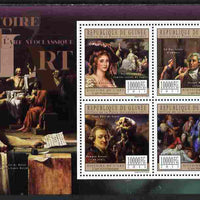 Guinea - Conakry 2011 History of Art - Neoclassical Art perf sheetlet containing 4 values unmounted mint
