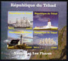 Chad 2011 Ships & Lighthouses imperf sheetlet containing 4 values unmounted mint. Note this item is privately produced and is offered purely on its thematic appeal