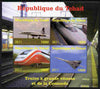 Chad 2011 Trains & Concorde perf sheetlet containing 4 values unmounted mint. Note this item is privately produced and is offered purely on its thematic appeal