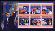 Guinea - Conakry 2011 50th Birth Anniversary of Barack Obama perf sheetlet containing 6 values unmounted mint Michel 8488-93