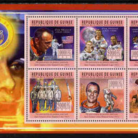Guinea - Conakry 2011 50th Anniversary of First American in Space perf sheetlet containing 6 values unmounted mint Michel 8446-51