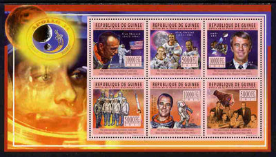 Guinea - Conakry 2011 50th Anniversary of First American in Space perf sheetlet containing 6 values unmounted mint Michel 8446-51