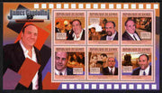 Guinea - Conakry 2011 50th Birth Anniversary of James Gandolfini perf sheetlet containing 6 values unmounted mint Michel 8474-79