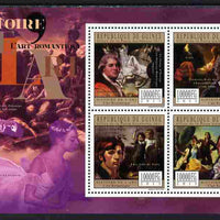 Guinea - Conakry 2011 History of Art - Romantic Art perf sheetlet containing 4 values unmounted mint