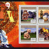 Guinea - Conakry 2011 History of Art - Pre-Columbian Art perf sheetlet containing 4 values unmounted mint