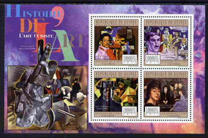 Guinea - Conakry 2011 History of Art - Cubist Art perf sheetlet containing 4 values unmounted mint