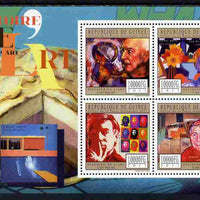 Guinea - Conakry 2011 History of Art - Pop Art perf sheetlet containing 4 values unmounted mint