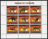 Ivory Coast 2009 Big cats & Hyenas perf sheetlet containing 9 values unmounted mint