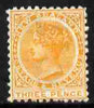 New Zealand 1882 QV 3d yellow P11 mounted mint SG 240