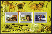 Guinea - Conakry 2011 Dogs perf sheetlet containing 3 values unmounted mint