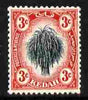 Malaya - Kedah 1912 Sheaf of Rice 3c black & red MCA mounted mint SG 2