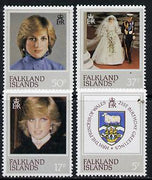 Falkland Islands 1982 Princess Di's 21st Birthday set of 4 unmounted mint, SG 426-29