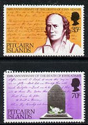 Pitcairn Islands 1979 Death Anniversary of John Adams (Mutineer) set of 2, SG 194-95 unmounted mint