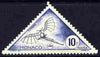 Monaco 1953 Postage Due 10c Da Vinci's drawing of Flying Machine unmounted mint triangular, SG D488