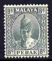 Malaya - Perak 1938-41 Sultan 8c grey mounted mint SG110
