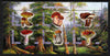Chad 2012 Mushrooms #2 perf sheetlet containing 6 values cto used
