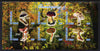 Chad 2012 Mushrooms #4 perf sheetlet containing 6 values unmounted mint