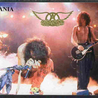Tanzania 1996 Aerosmith #1 imperf deluxe m/sheet 2,000s value on thin card with gold embossing and numbered on reverse unmounted mint