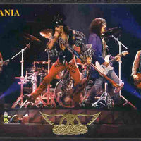 Tanzania 1996 Aerosmith #2 imperf deluxe m/sheet 2,000s value on thin card with gold embossing and numbered on reverse unmounted mint