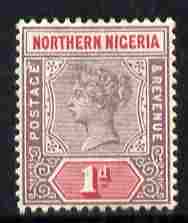 Northern Nigeria 1900 QV 1d dull mauve & carmine mounted mint SG 2