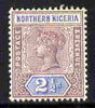 Northern Nigeria 1900 QV 2.5d dull mauve & ultramarine mounted mint SG 4