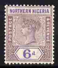 Northern Nigeria 1900 QV 6d dull mauve & violet mounted mint SG 6