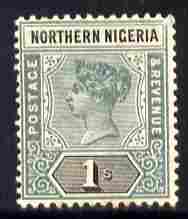 Northern Nigeria 1900 QV 1s dull mauve & black mounted mint SG 7