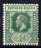 Northern Nigeria 1912 KG5 MCA 1/2d green mounted mint SG 40