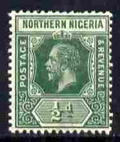 Northern Nigeria 1912 KG5 MCA 1/2d green mounted mint SG 40