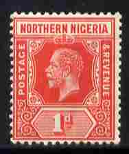 Northern Nigeria 1912 KG5 MCA 1d red mounted mint SG 41