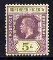 Northern Nigeria 1912 KG5 MCA 5d purple & olive-green mounted mint SG 45