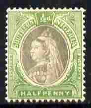 Southern Nigeria 1901-02 QV 1/2d sepia & green mounted mint SG 1a