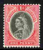 Southern Nigeria 1901-02 QV 1d black & carmine mounted mint SG 2
