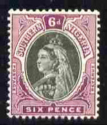 Southern Nigeria 1901-02 QV 6d black & purple mounted mint SG 5