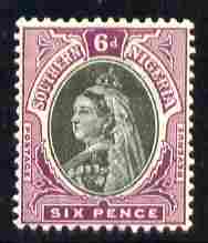 Southern Nigeria 1901-02 QV 6d black & purple mounted mint SG 5
