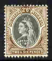 Southern Nigeria 1901-02 QV 2s6d black & brown mounted mint SG 7