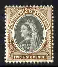 Southern Nigeria 1901-02 QV 2s6d black & brown mounted mint SG 7