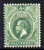 Southern Nigeria 1912 KG5 MCA 1/2d green mounted mint SG 45