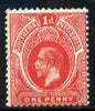 Southern Nigeria 1912 KG5 MCA 1d red mounted mint SG 46