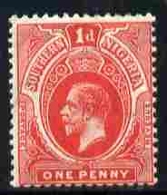Southern Nigeria 1912 KG5 MCA 1d red mounted mint SG 46